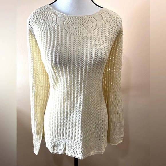 Boho Crochet Sweater NWT - Picture 2 of 15